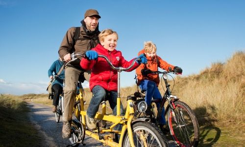 Fahrrädern auf den friesischen Inseln